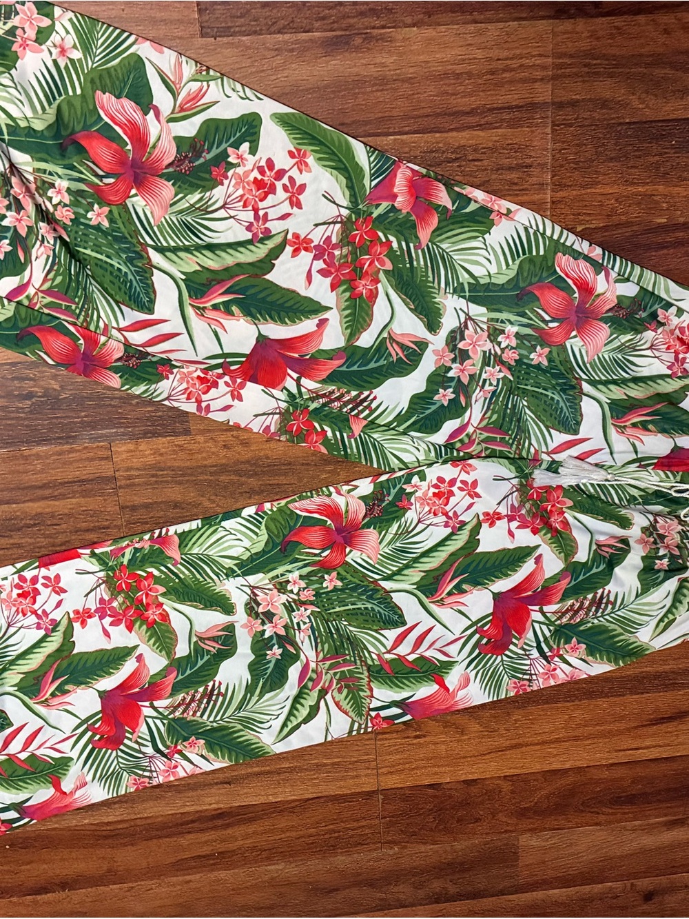 west loop Green and Pink Floral Swim Bottoms